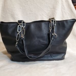 Reaction Kenneth Cole Black Tote Bag